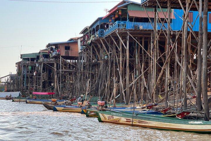Vila de pescadores de meio dia em Kampong Pluk com excursão privada ao pôr do sol