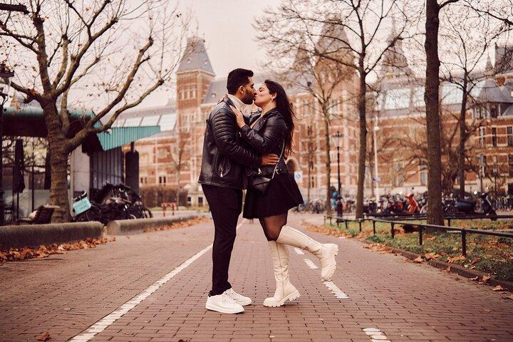 Amsterdam: Professionelt Rijksmuseum & Museumplein Photoshoot