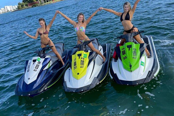 Miami Beach Jet Skiudlejning med bådtur
