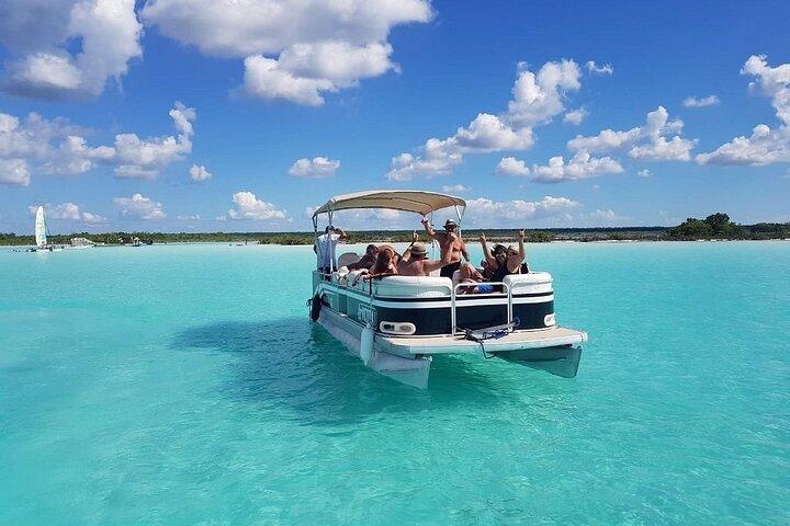 カンクン発バカラル 7 カラーズ ラグーン 1 日アドベンチャー