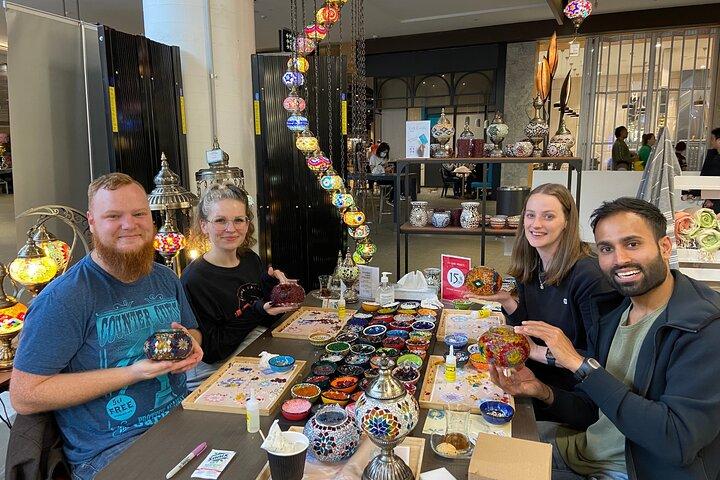Mosaic Art Classes Melbourne: Workshop de lâmpadas turcas
