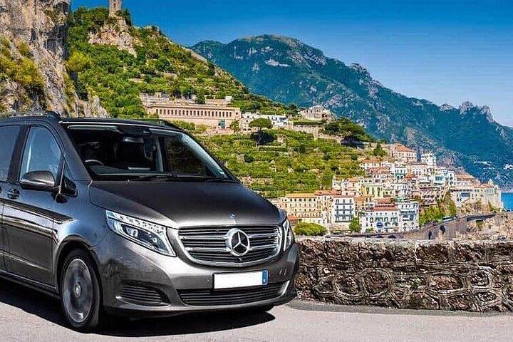 Privat transfer: Sorrento till Naples Hotel, flygplats, tågstation
