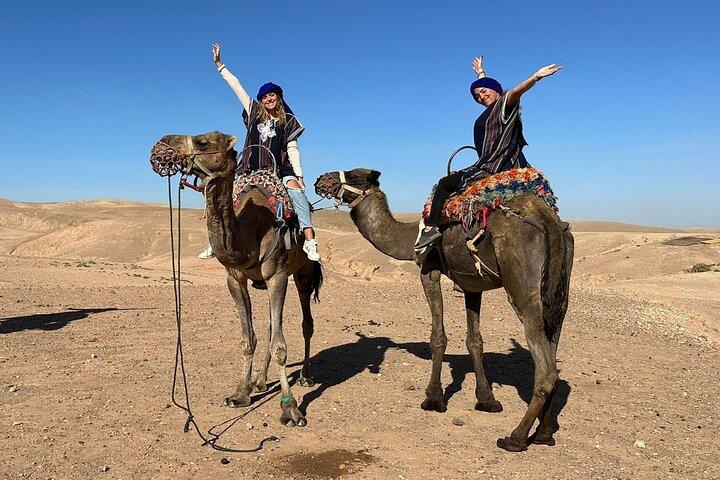 Quad bike and camel ride in the Agafay desert