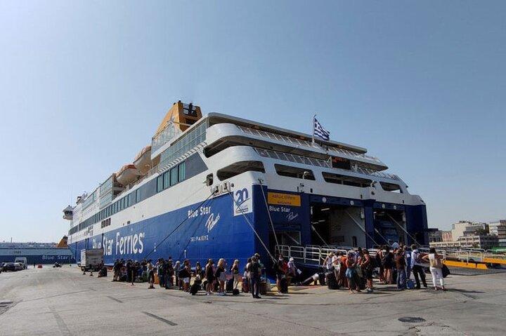 Transfert privé du port de croisière du Pirée à l'aéroport d'Athènes