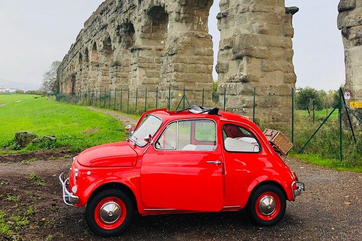 Tour privado de Fiat Vintage en Roma