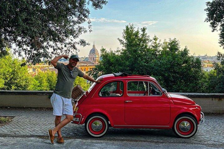 Tour privado de Fiat Vintage en Roma