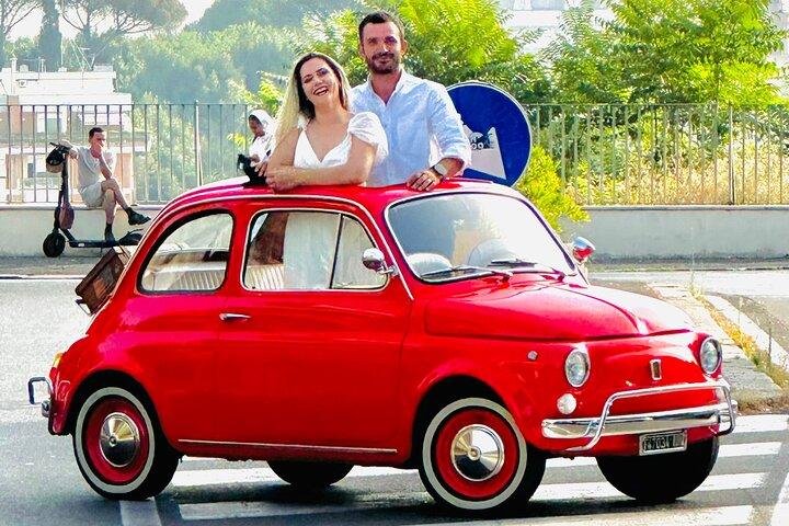Tour privado de Fiat Vintage en Roma