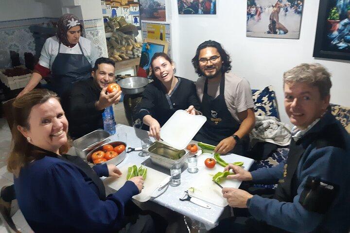 Funny Family Cooking Class in Blue City