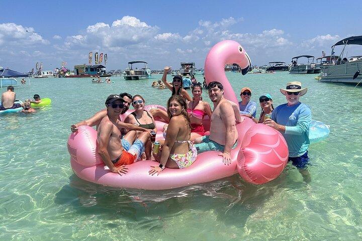 4,5 uur durende excursie van Sandestin naar Crab Island aan boord van Sol y Luna