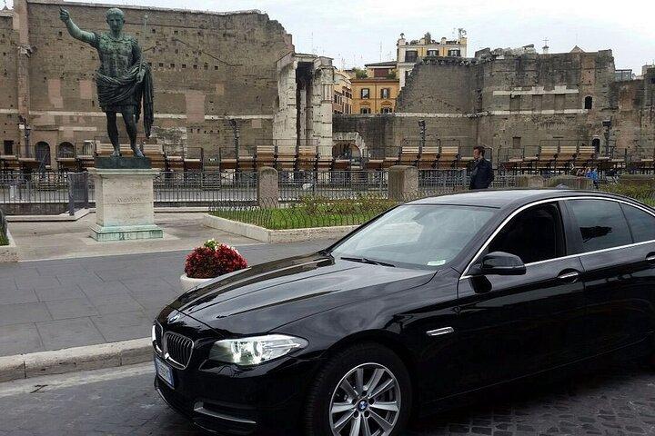 Privétransfer van de luchthaven Fiumicino naar Rome