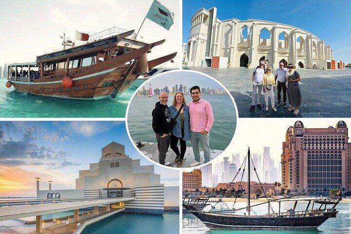 Doha Sunset & Moonlight Dhow Cruise – Experiência em terra e mar