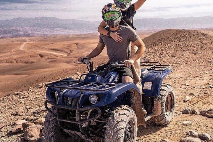 Marrakech Agafay Desert Sunset Quad tour with dinner & Show