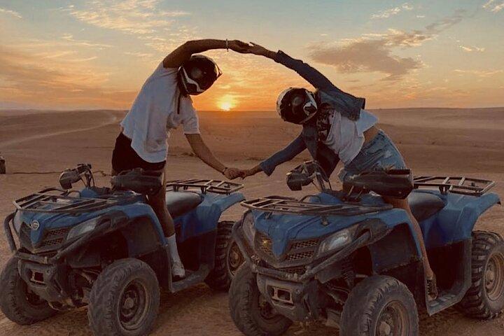 Marrakech Agafay Desert Sunset Quad tour with dinner & Show