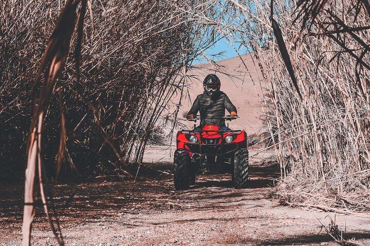 Quad nel deserto roccioso di Agafay