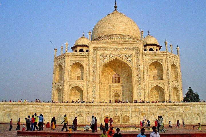 Von Jaipur: Private Taj Mahal- und Agra-Festungstour mit Delhi Drop