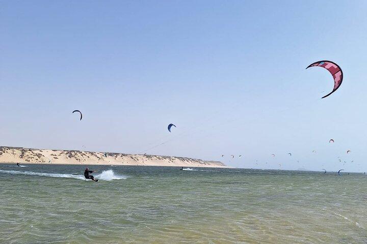 Safari di Kitesurf di lusso a Dakhla Marocco | Pickup 4x4 e IKO Coach
