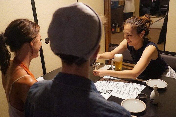 舞妓さんとの伝統的な京料理レストランツアーでのディナー
