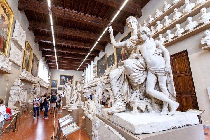 Florence Accademia e bilhetes Uffizi com aplicativo de áudio multilingue