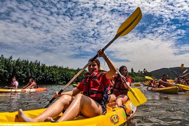 Canoeing on the Mondego River