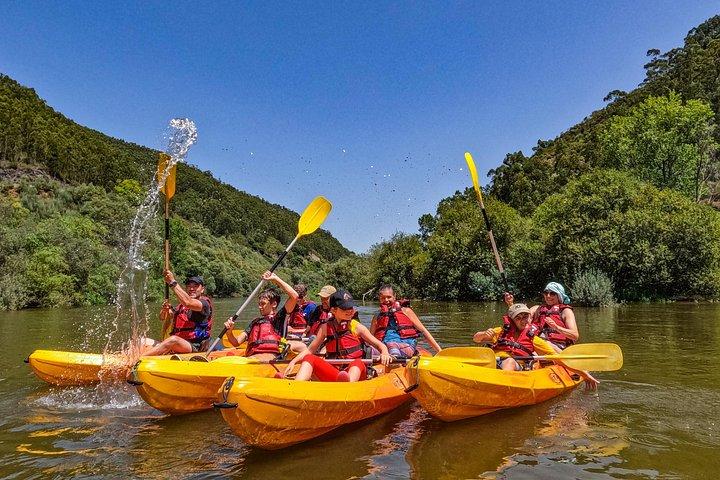 Canoeing on the Mondego River