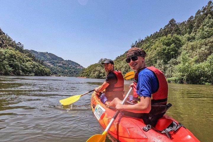 Canoeing on the Mondego River