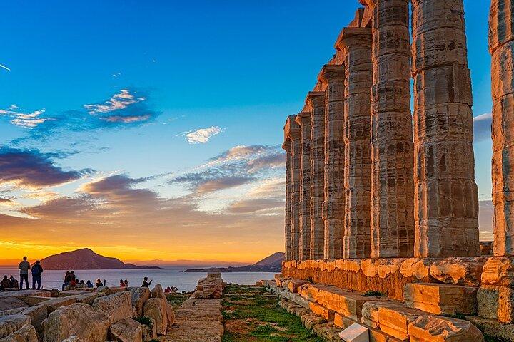 Excursão privada ao pôr do sol Sounio em Atenas