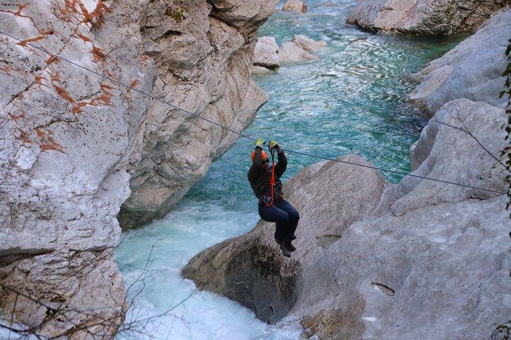 Bovec Zipline - canyon Ucja - la plus longue tyrolienne d'Europe