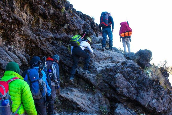 2 giorni 1 notte Monte Kenya Scalata del percorso Sirimon