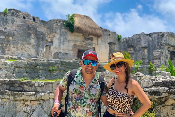 Tour 4X1 Visita Tulum, Coba, Cenote y Playa del Carmen. Con almuerzo