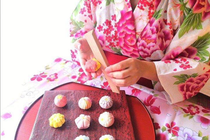 Nerikiri og Matcha Making Class i Kyoto