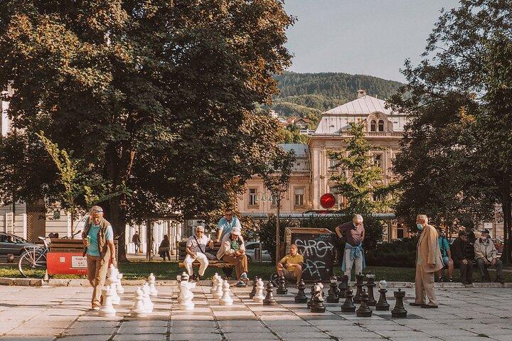 Visita à cidade de Sarajevo com café da Bósnia