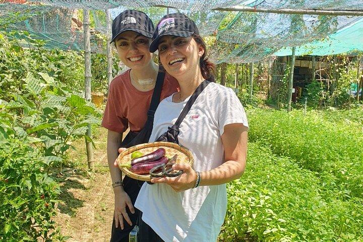 Landelijk Hoi An fietsen, kookles op biologische boerderij