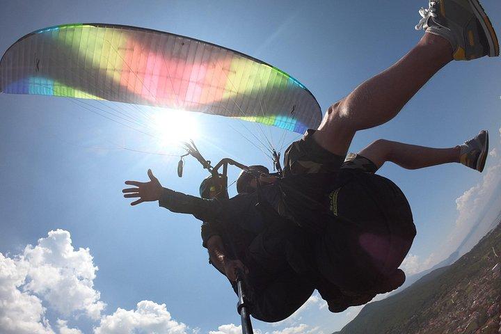 Paragliding First Class Above Ohrid
