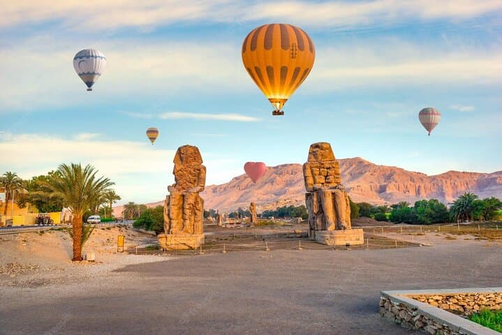 Sunrise Hot Air Balloon and the East and West Bank of Luxor