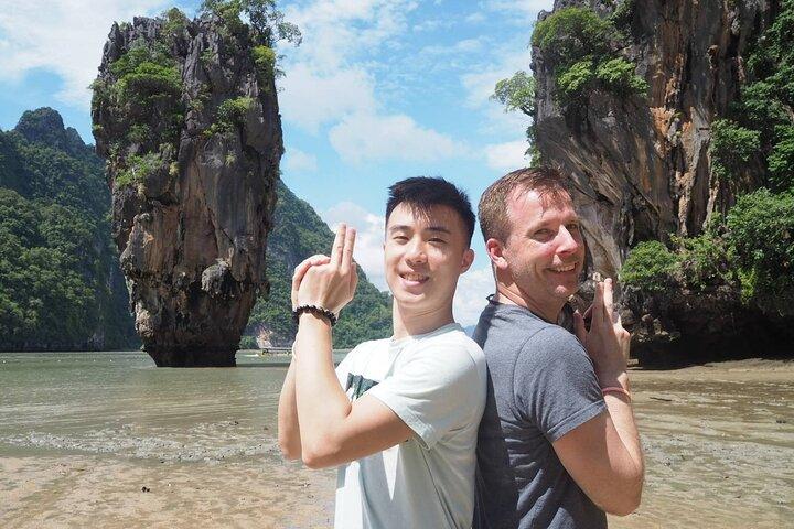 プレミアムスピードボートでパンガー湾、ジェームズボンド島
