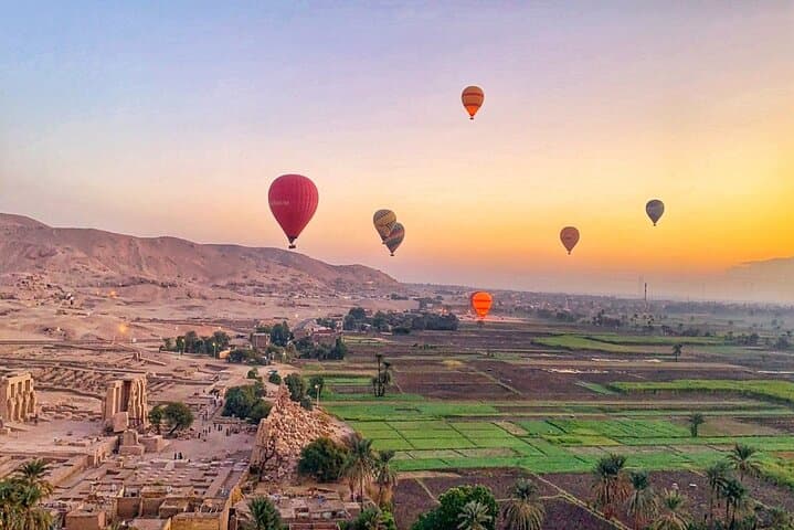 Sunrise Hot Air Balloon and the East and West Bank of Luxor