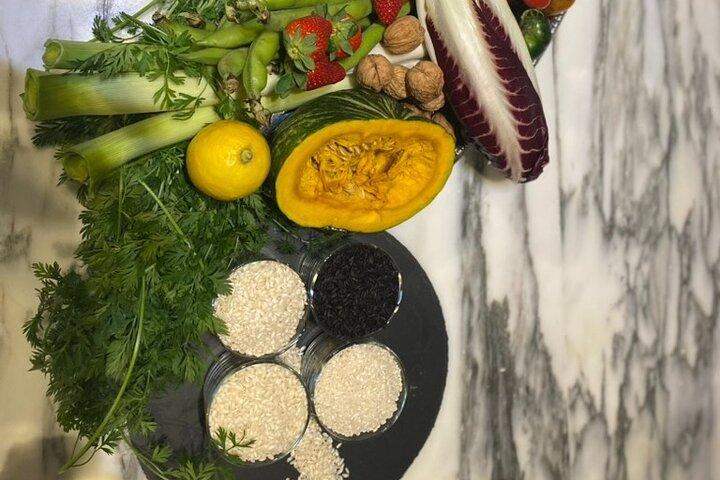 Clase práctica de Risotto en Florencia con vino