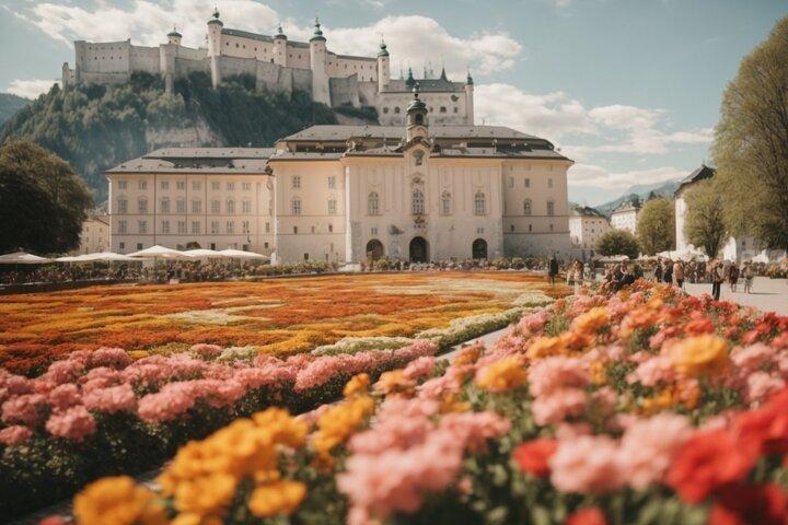 Transferência privada de Munique para Salzburgo com 2h de passeios turísticos