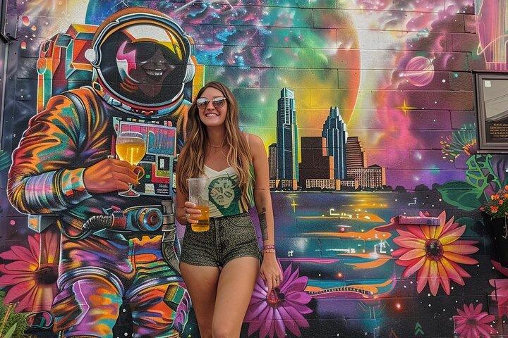 Mural de Austin e Instagram Tour por Electric Pedicab