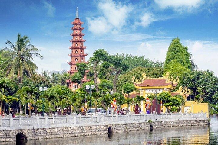Visite privée d'une demi-journée de la ville de Hanoi comprenant la rue du train et les repas