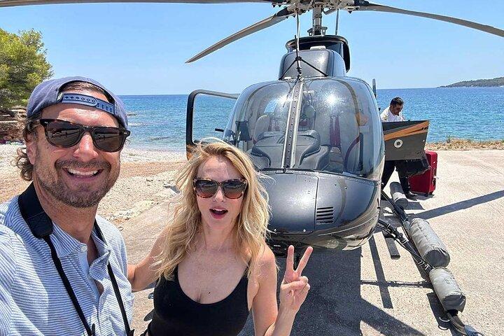 Mykonos Helikoptertur: 30-minuters sightseeingflyg