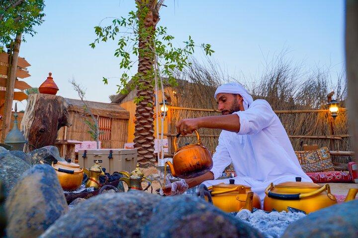 Dubai Sunset Camel Ride & BBQ Middag på Al Khayma Camp