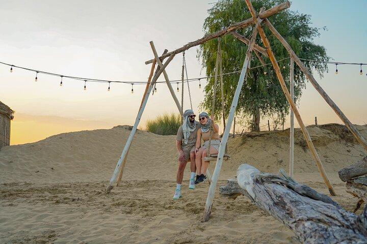 Dubai Sunset Camel Ride & BBQ-diner bij Al Khayma Camp