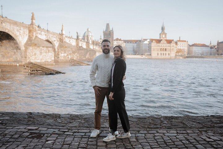 Professional photoshoot at Charles Bridge Prague