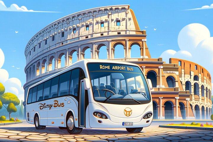 Pendelbuss mellan Fiumicino flygplats (FCO) och Roms centrum (Termini)