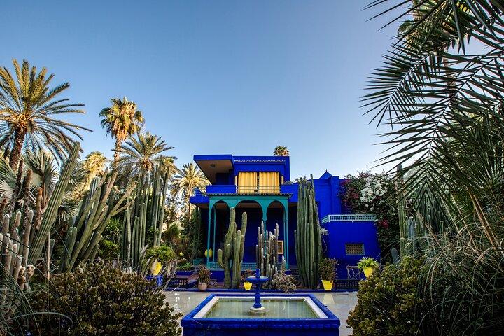 City tour de meio dia em Marrakech Jardim Majorelle Palácio da Bahia Souks
