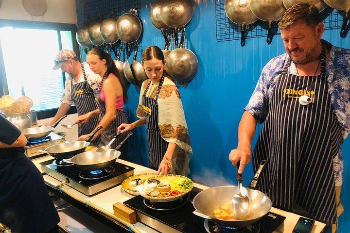 バンコクでの3時間のタイ料理教室