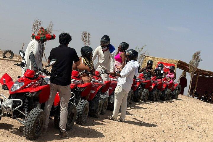 Balade en quad au désert de la palmeraie à Marrakech