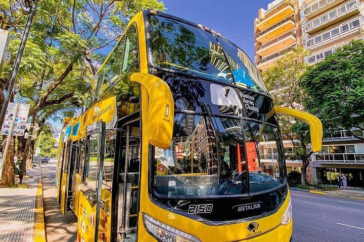 Ônibus turístico Hop-On Hop-Off Buenos Aires (26 paradas) + Guia Inteligente com IA
