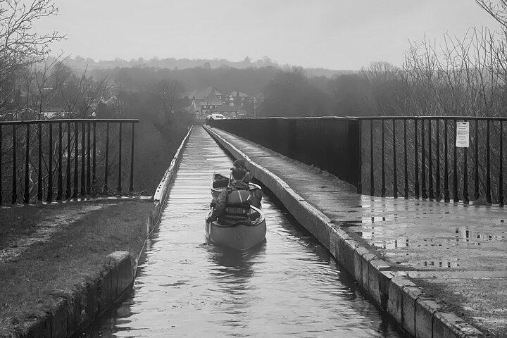 Lille gruppe Pontcysyllte Akvædukt Kanotur